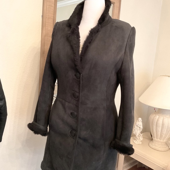 Spanish Shearling Natural Real Fur Coat Size S - Picture 1 of 7